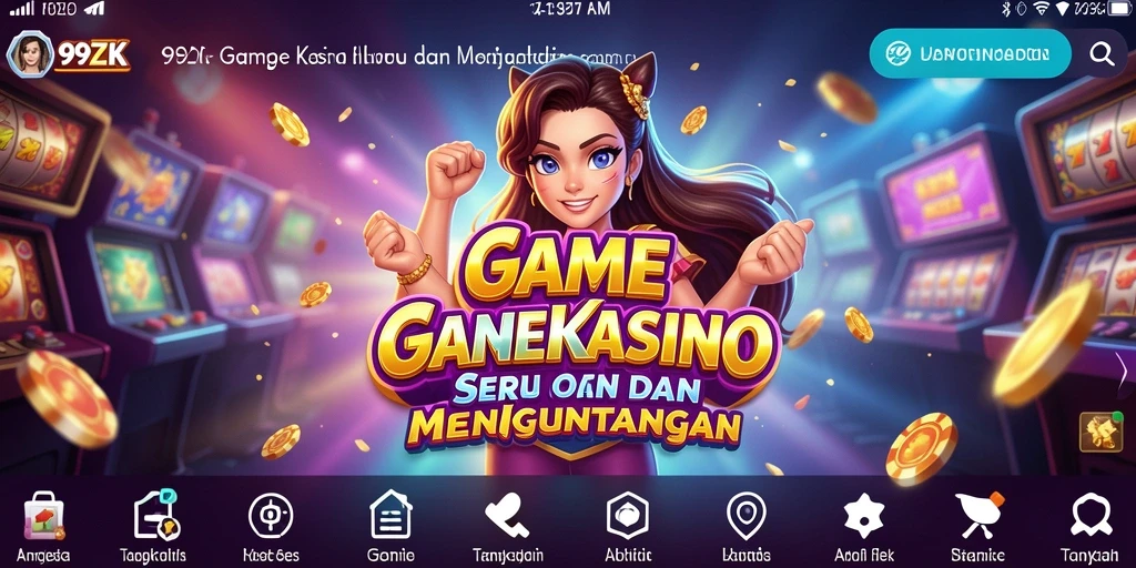 Tampilan permainan kasino yang menakjubkan di 99ZK.