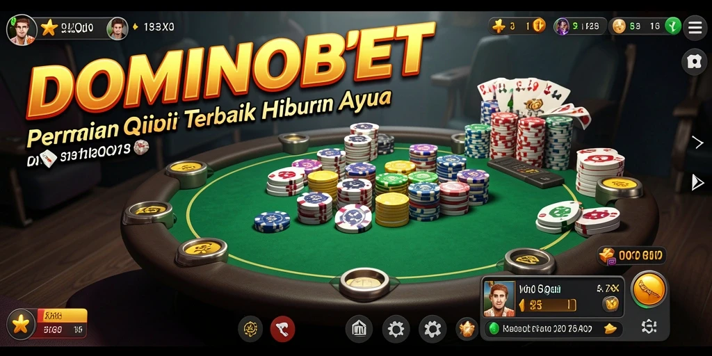 Screenshot DOMINOBET menampilkan momen seru permainan QiuQiu.