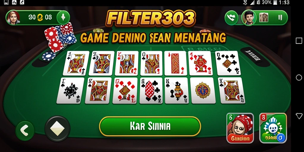 Gameplay Domino yang seru dan kompetitif di FILTER303.