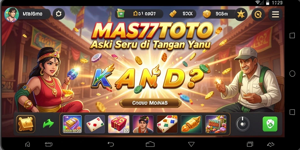 Tangkapan layar menunjukkan aksi seru dalam game MAS77TOTO.