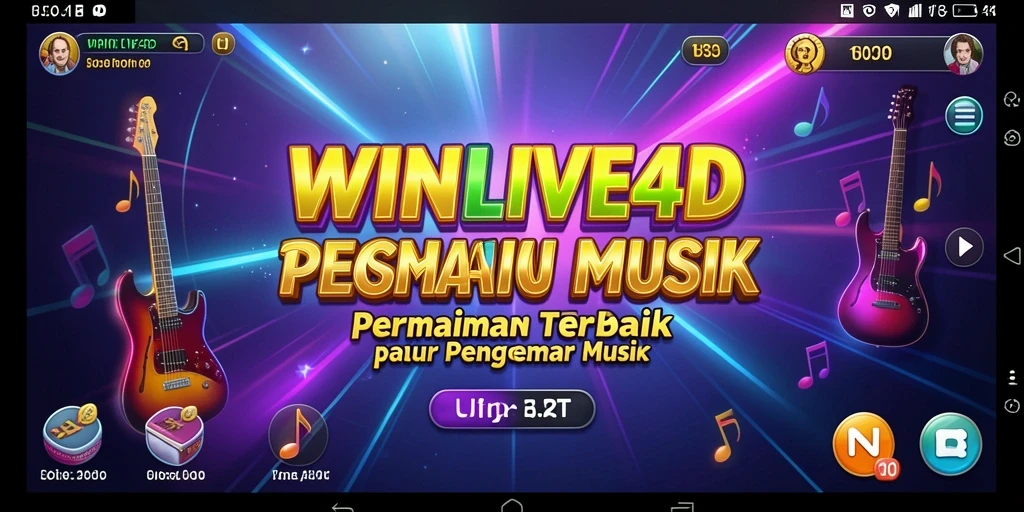 Tampilan gameplay WINLIVE4D dengan interaksi musik yang menyenangkan.
