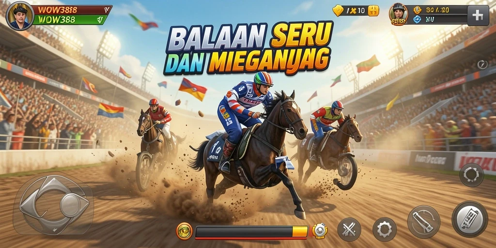Gameplay balapan seru dengan grafik yang memukau.